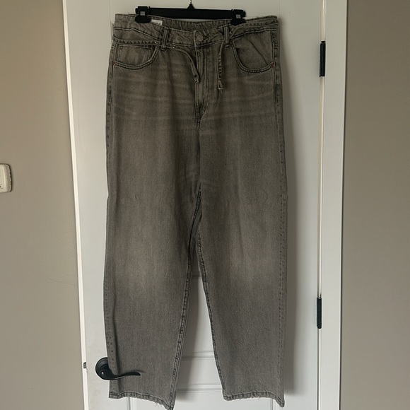 NWT Zara Mid Rise Full Length Tailored Balloon Jeans - Picture 4 of 8